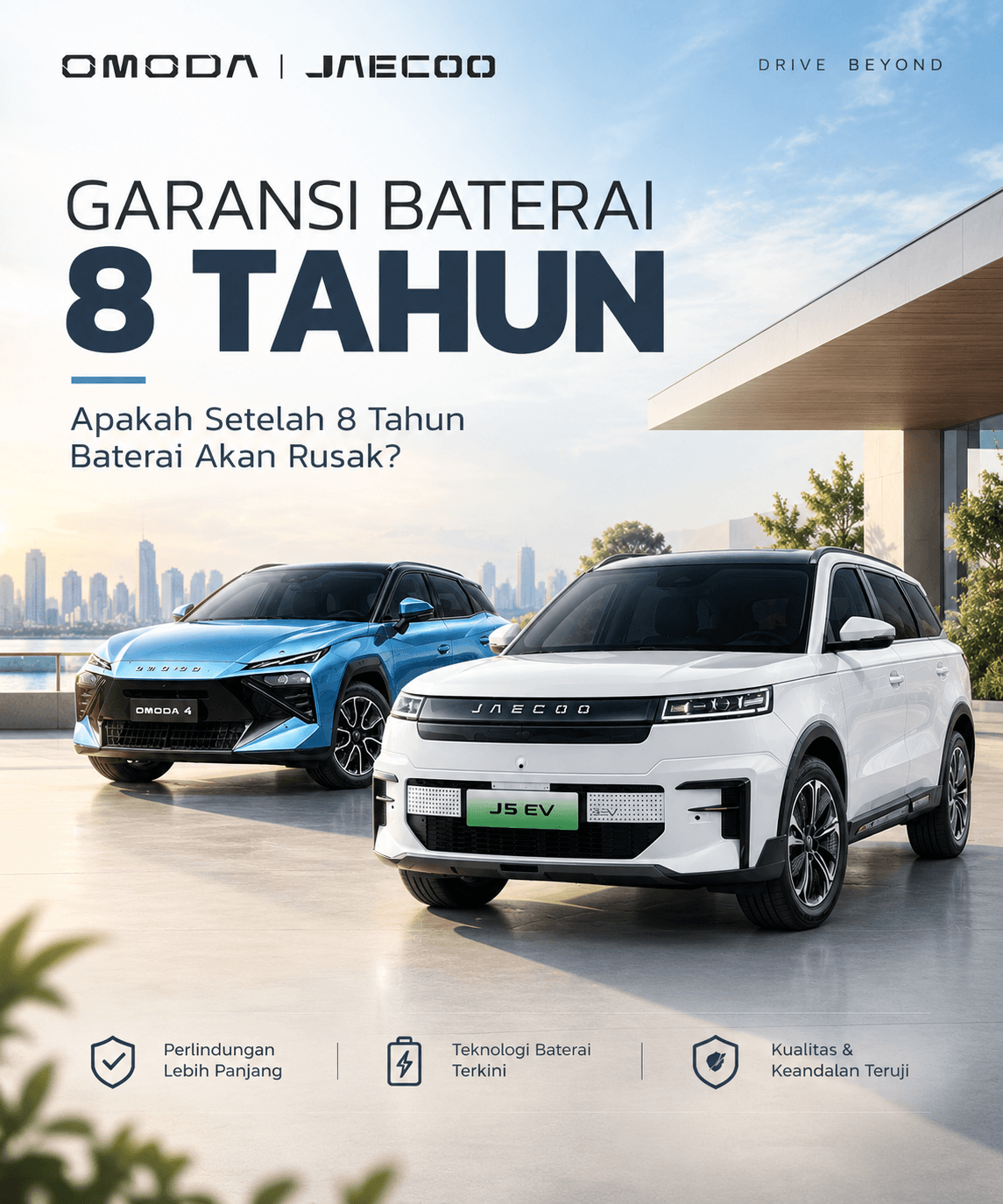 Garansi Baterai JAECOO J5 EV 8 Tahun, Apakah Setelahnya Baterai Akan Rusak?