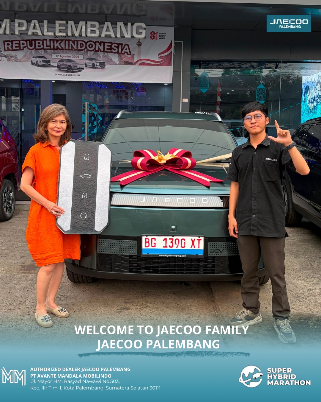 Serah terima JAECOO J5 EV Palembang — Welcome to JAECOO Family